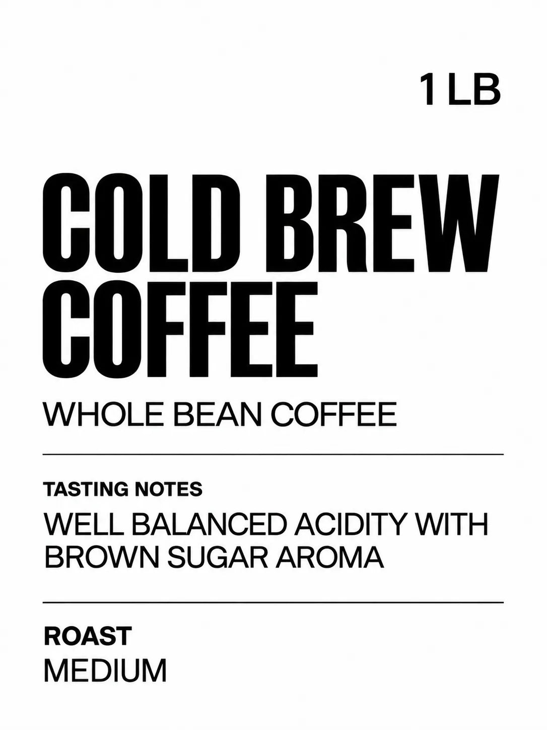 Cold Brew Coffee