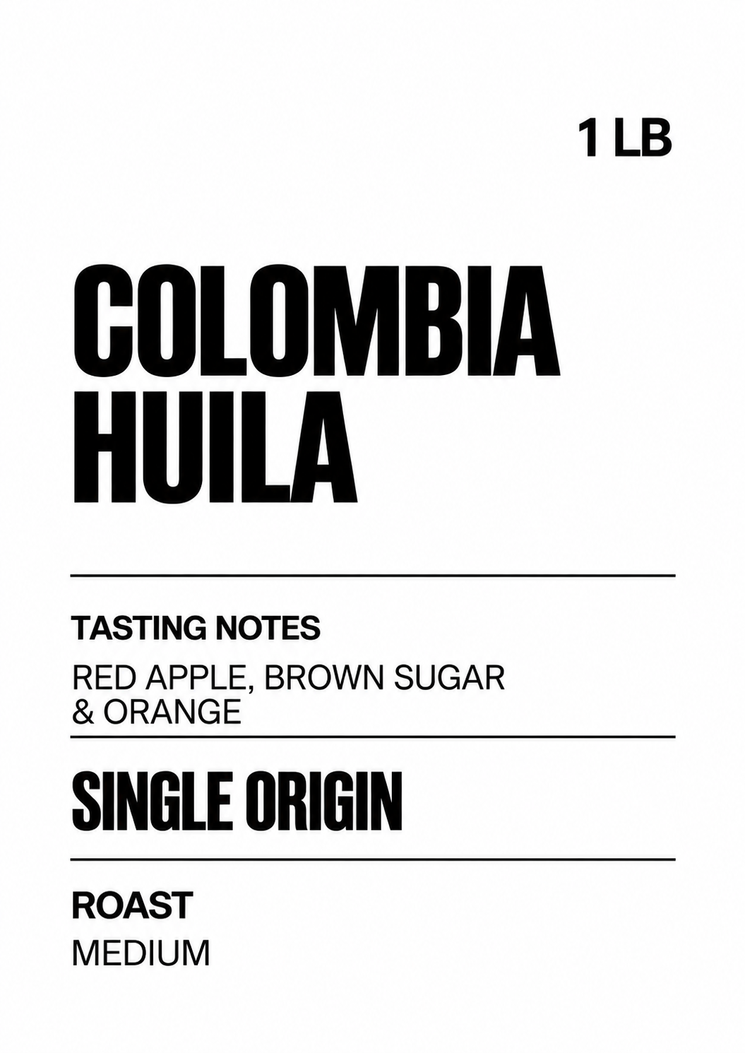Colombia Huila Coffee