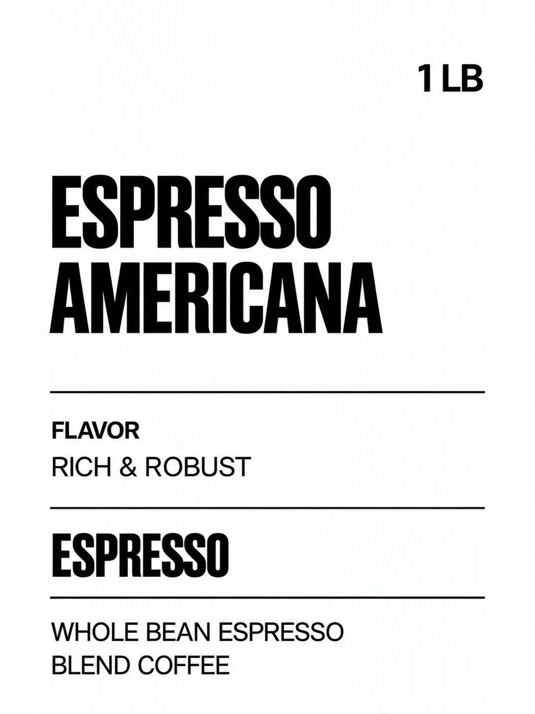 Espresso Americana Coffee