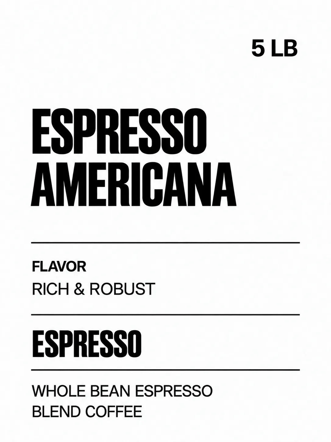 Espresso Americana Coffee