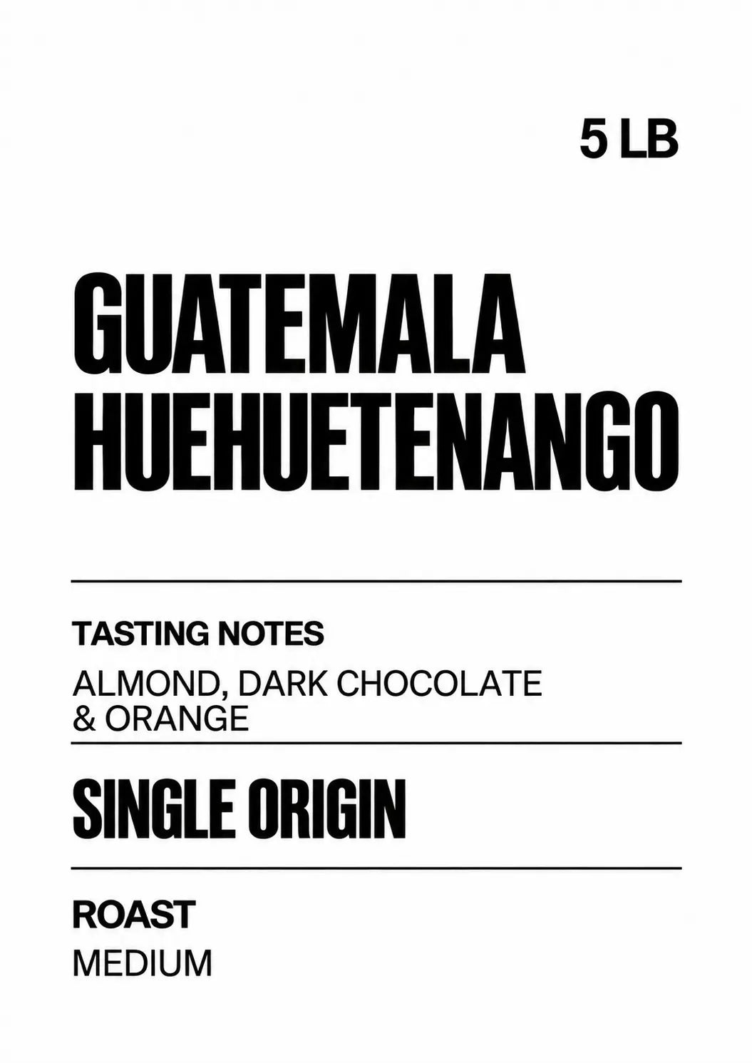 Guatemala Huehuetenango Coffee