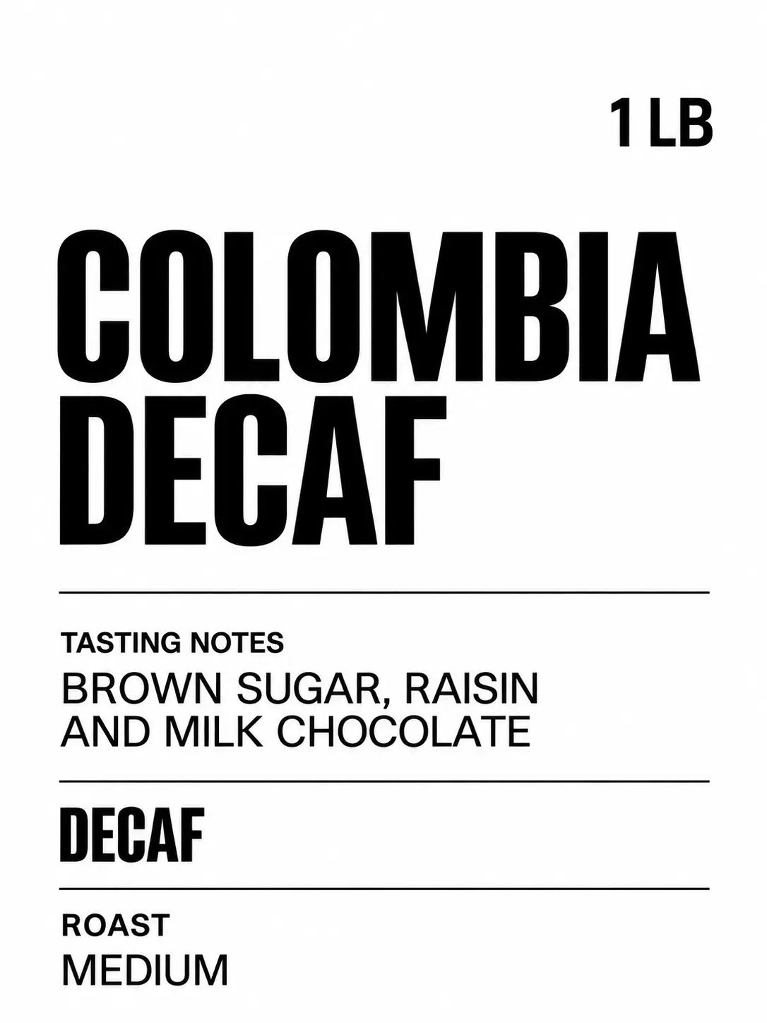 Colombia Decaf Coffee